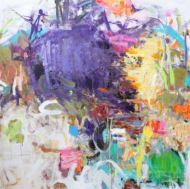 Original Abstract Expressionism Abstract Paintings by Heun Oak Kim