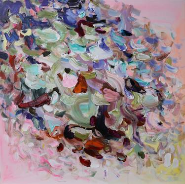 Original Abstract Expressionism Abstract Paintings by Heun Oak Kim