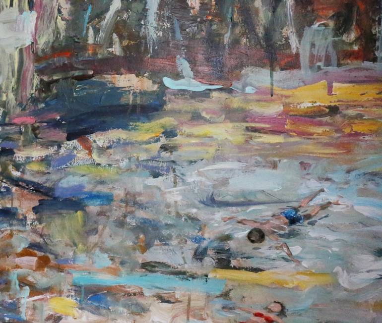 Original Contemporary Seascape Painting by Heun Oak Kim