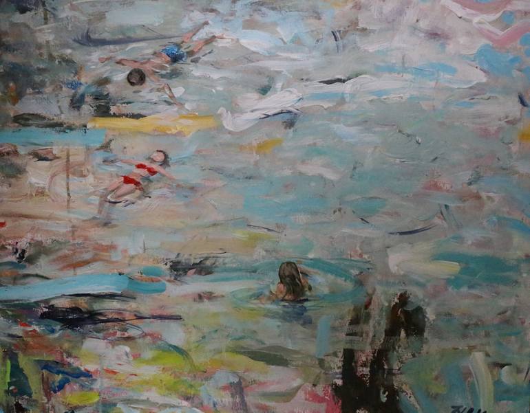 Original Contemporary Seascape Painting by Heun Oak Kim