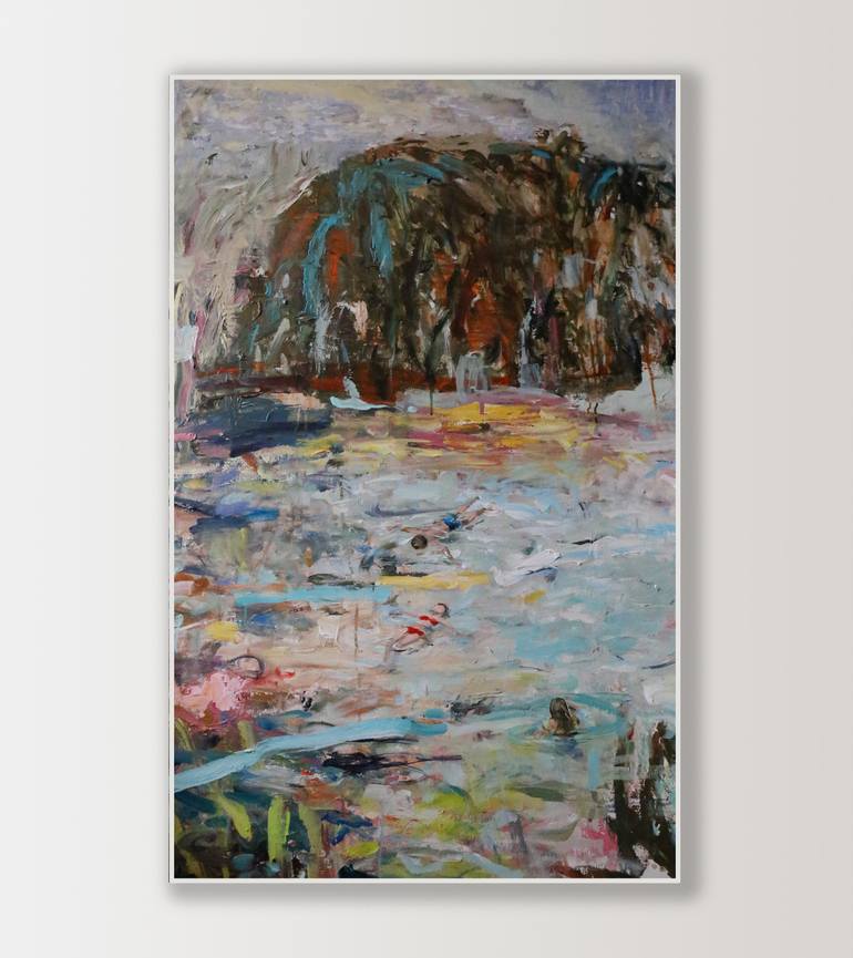 Original Contemporary Seascape Painting by Heun Oak Kim