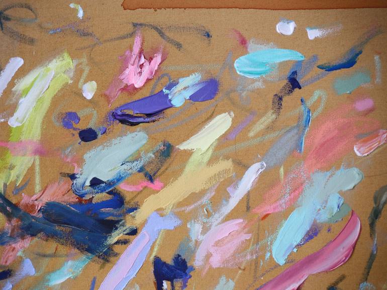 Original Abstract Expressionism Abstract Painting by Heun Oak Kim