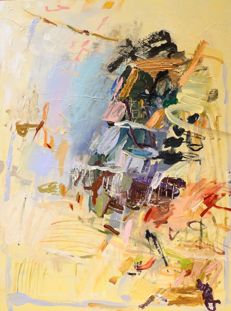 Original Illustration Abstract Painting by Heun Oak Kim