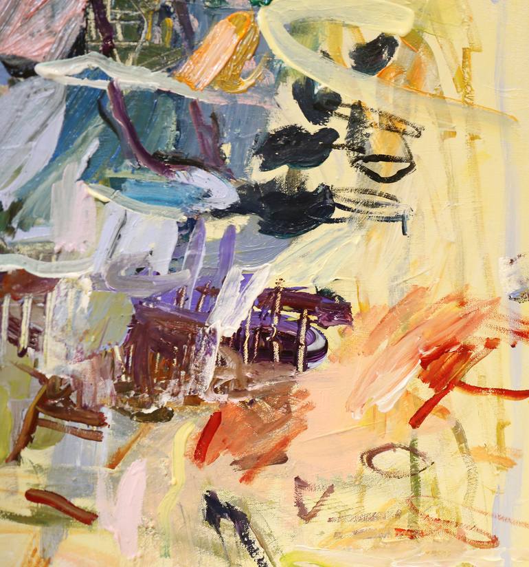 Original Illustration Abstract Painting by Heun Oak Kim