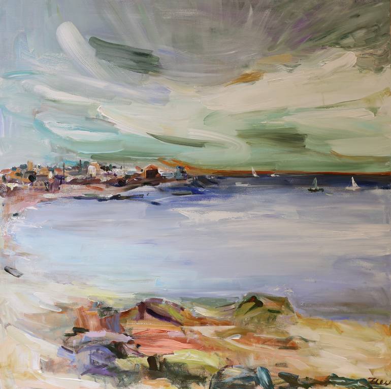 Original Illustration Abstract Painting by Heun Oak Kim