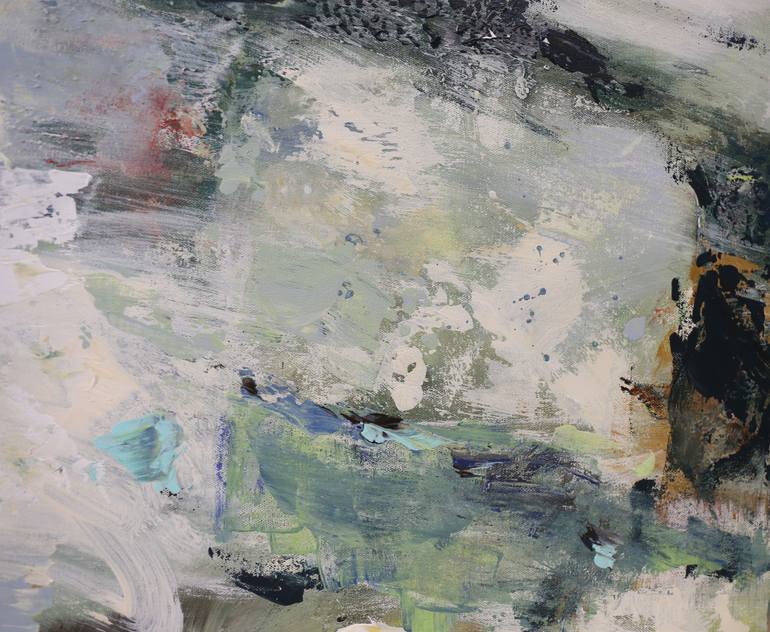 Original Abstract Expressionism Abstract Painting by Heun Oak Kim