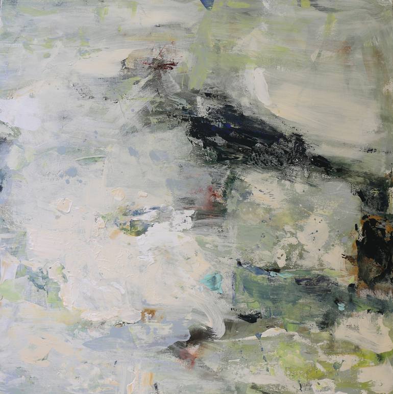 Original Abstract Expressionism Abstract Painting by Heun Oak Kim