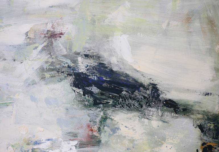 Original Abstract Expressionism Abstract Painting by Heun Oak Kim