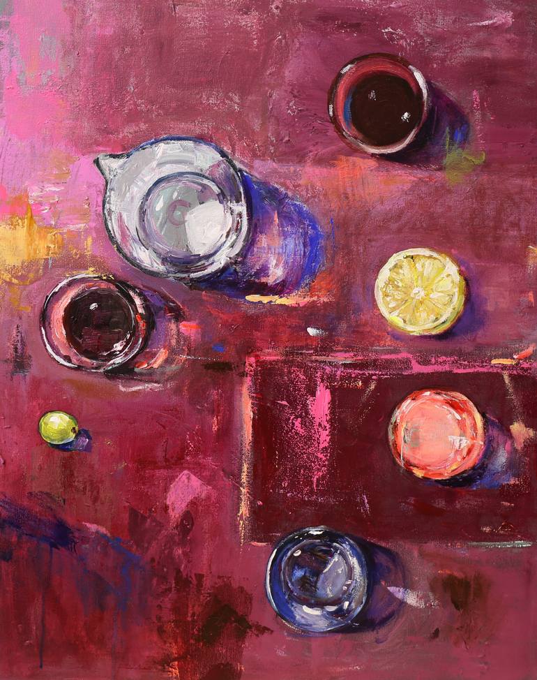 Original Contemporary Food & Drink Painting by Heun Oak Kim