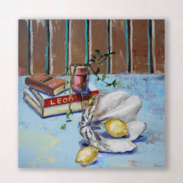 Original Contemporary Still Life Paintings by Heun Oak Kim