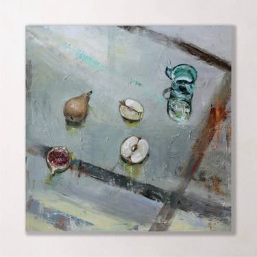 Original Contemporary Still Life Paintings by Heun Oak Kim