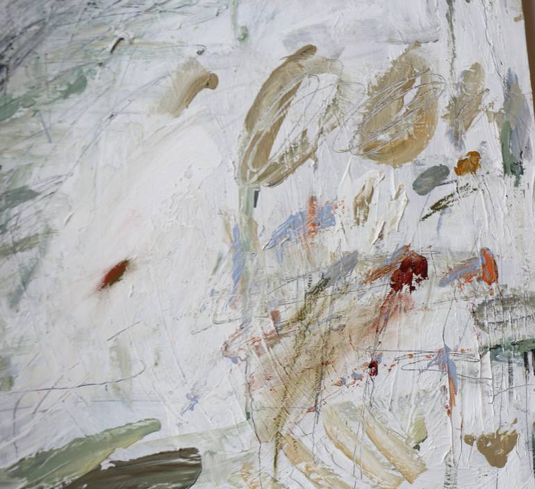 Original Fine Art Abstract Painting by Heun Oak Kim