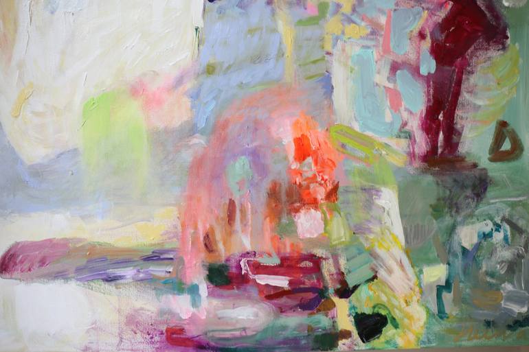 Original Illustration Abstract Painting by Heun Oak Kim