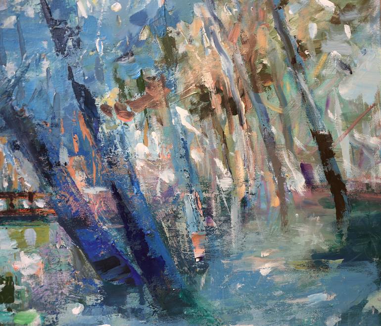 Original Contemporary Landscape Painting by Heun Oak Kim