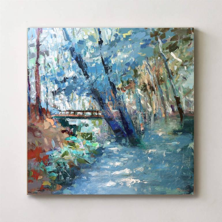 Original Contemporary Landscape Painting by Heun Oak Kim