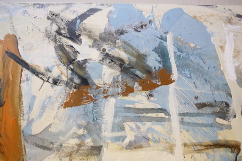 Original Abstract Expressionism Abstract Painting by Heun Oak Kim