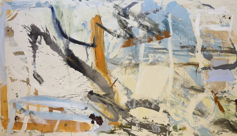 Original Abstract Expressionism Abstract Painting by Heun Oak Kim