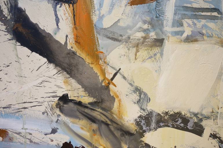 Original Abstract Expressionism Abstract Painting by Heun Oak Kim