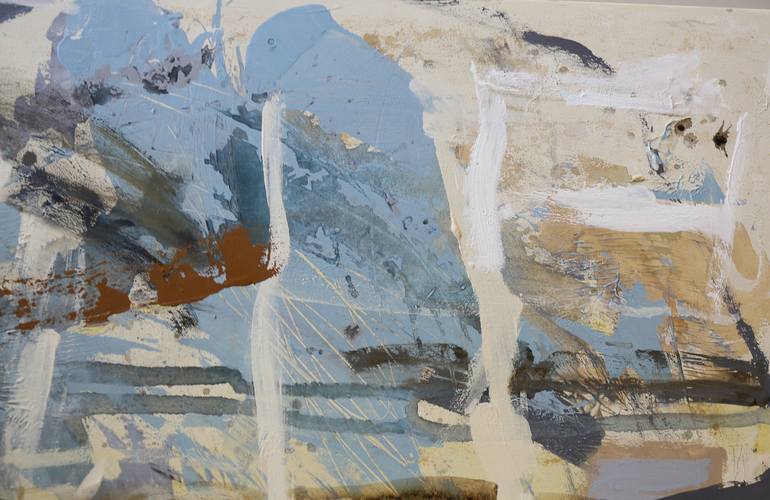 Original Abstract Expressionism Abstract Painting by Heun Oak Kim