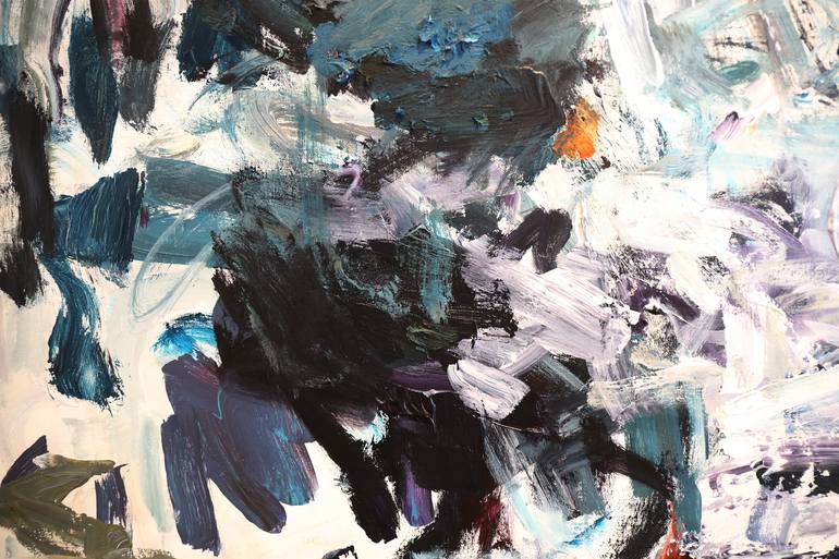 Original Art Deco Abstract Painting by Heun Oak Kim