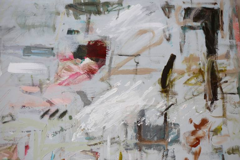 Original Abstract Expressionism Abstract Painting by Heun Oak Kim