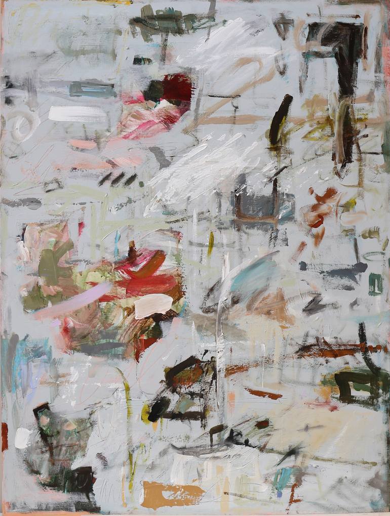 Original Abstract Expressionism Abstract Painting by Heun Oak Kim