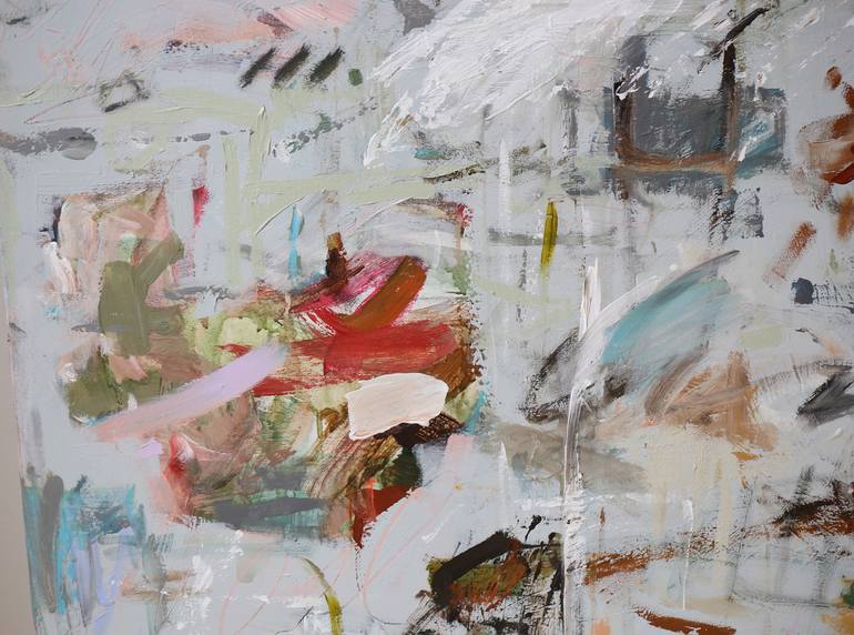 Original Abstract Expressionism Abstract Painting by Heun Oak Kim