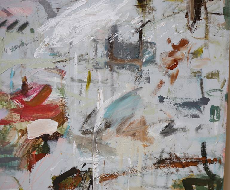 Original Abstract Expressionism Abstract Painting by Heun Oak Kim