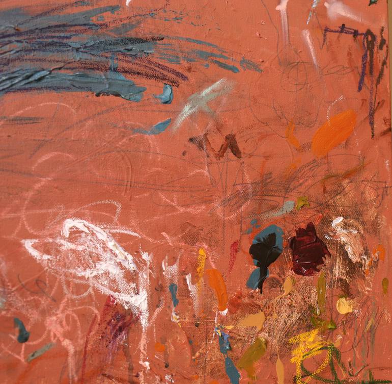 Original Abstract Expressionism Abstract Painting by Heun Oak Kim