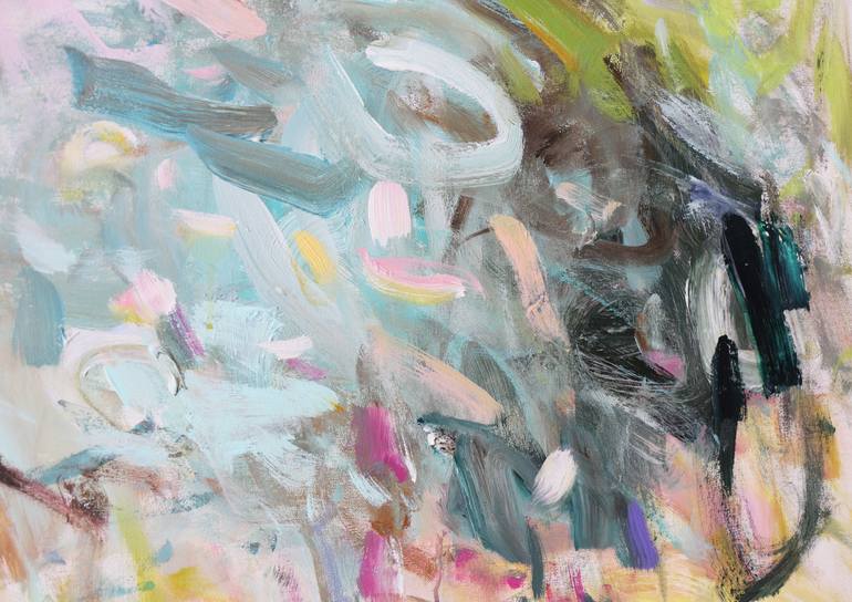 Original Abstract Expressionism Abstract Painting by Heun Oak Kim