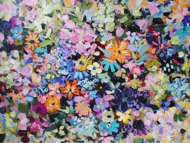 Original Floral Paintings by Heun Oak Kim
