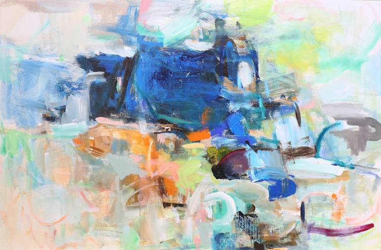 Original Contemporary Abstract Paintings by Heun Oak Kim