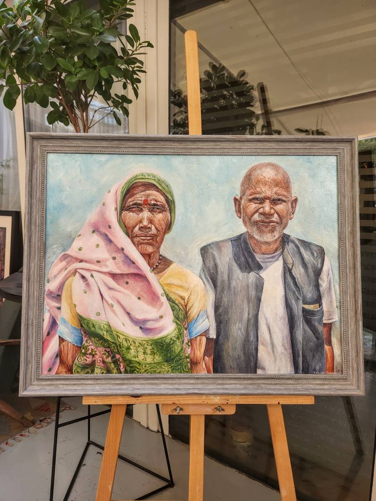 Original Figurative People Painting by Kateryna Goncharova