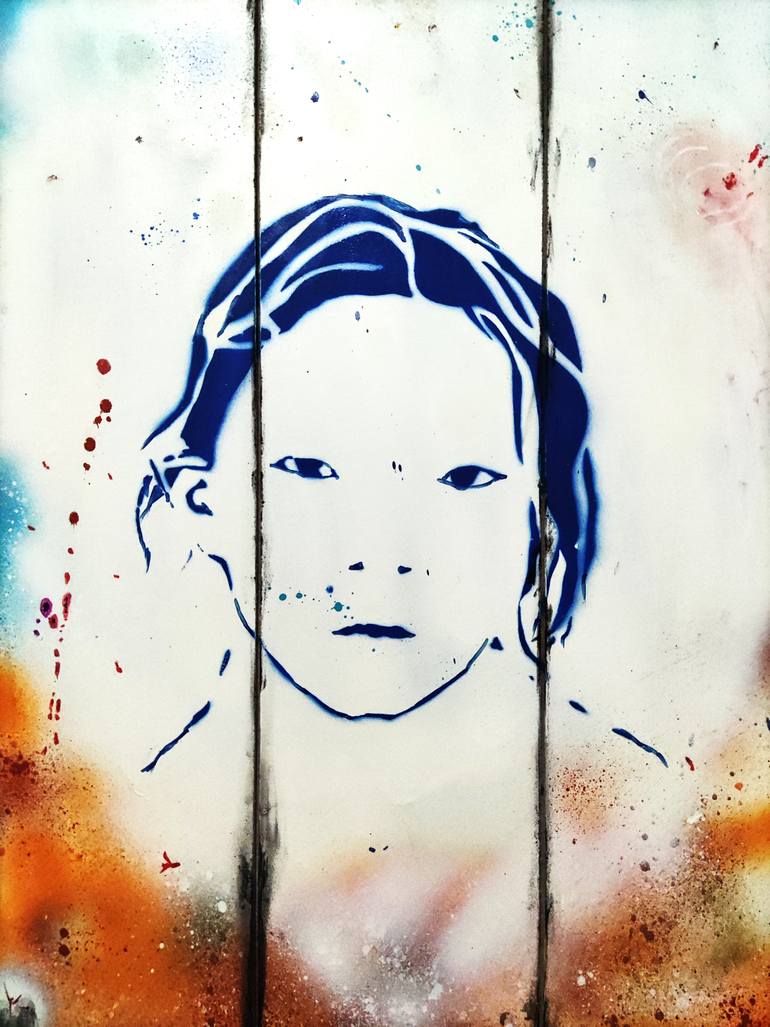 Original Art Deco Children Painting by Vuelve Amelie