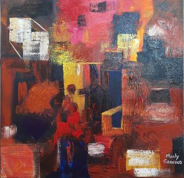 Original Abstract Painting by Marly Genuino