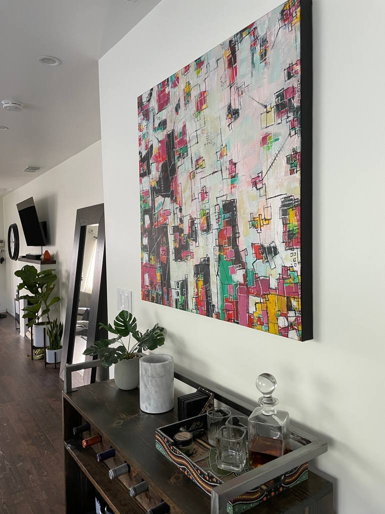 Original Abstract Expressionism Abstract Painting by Aimee Warner