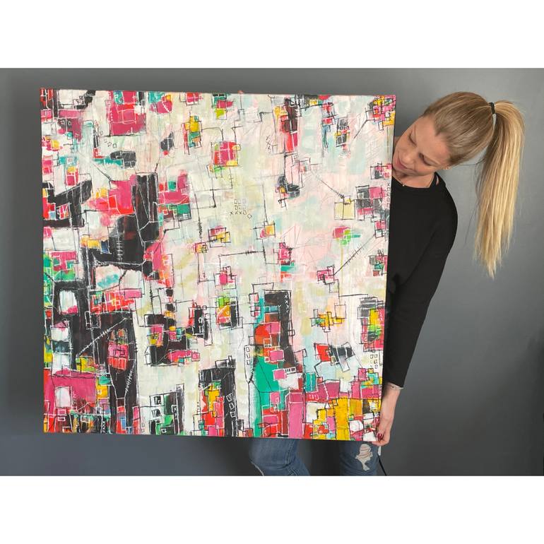 Original Abstract Expressionism Abstract Painting by Aimee Warner