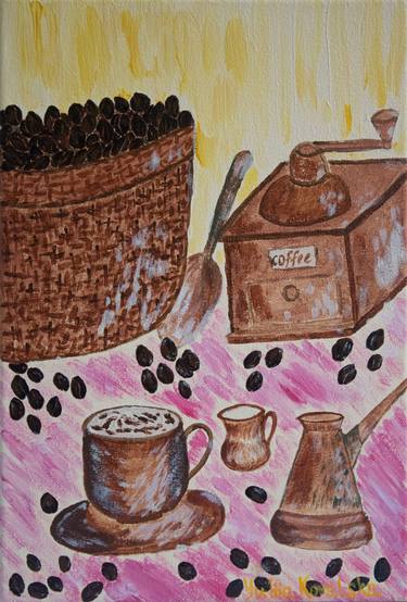 Print of Expressionism Food & Drink Paintings by Yuliia Kovalska