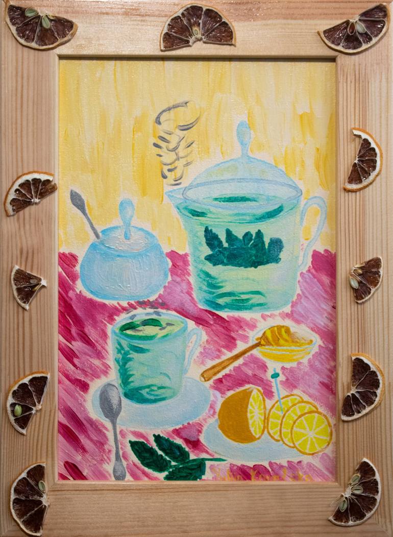 Original Expressionism Food & Drink Painting by Yuliia Kovalska