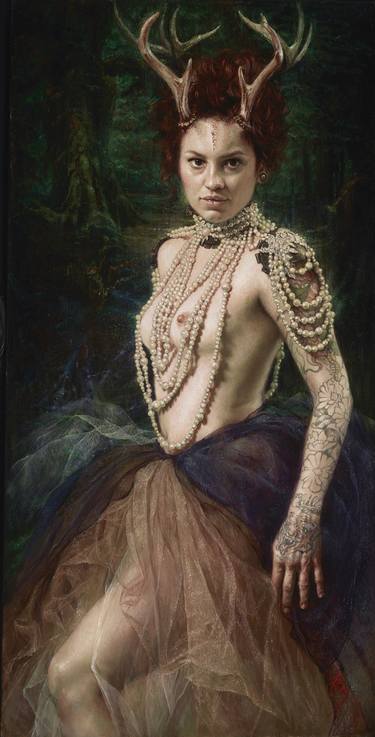 Original Dada People Paintings by Alexandra Manukyan