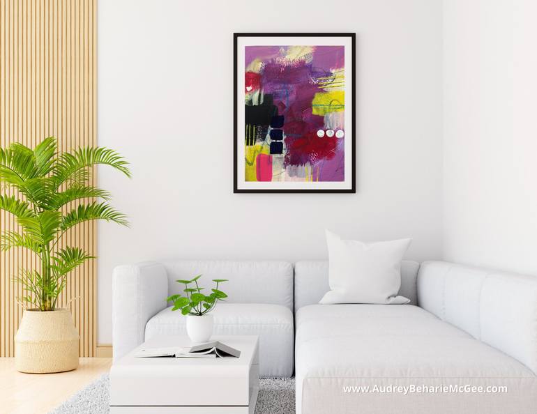 Original Abstract Expressionism Abstract Mixed Media by Audrey Beharie-McGee