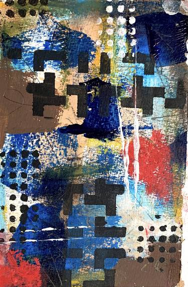 Original Abstract Expressionism Abstract Mixed Media by Audrey Beharie-McGee