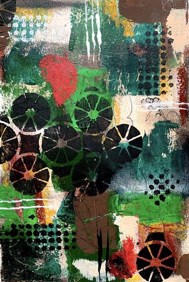 Original Abstract Mixed Media by Audrey Beharie-McGee