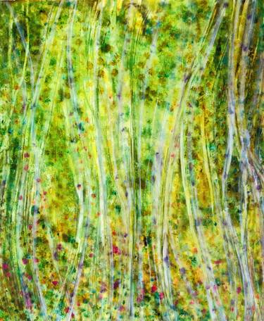 Print of Impressionism Botanic Mixed Media by Jan Maret Willman