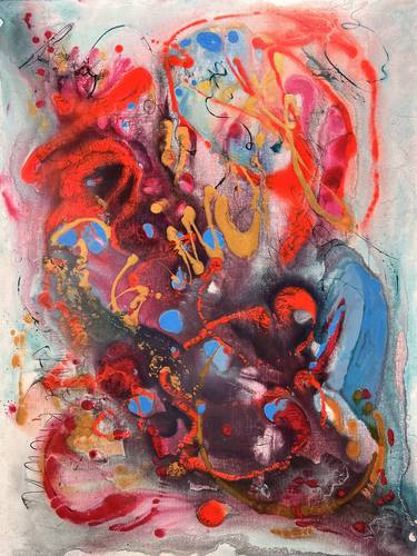 Original Abstract Mixed Media by Jan Maret Willman