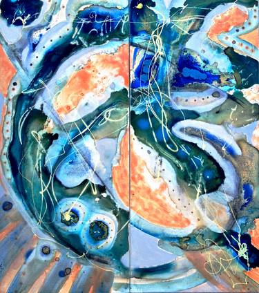 Earth From Above (diptych) thumb