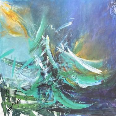 Original Abstract Expressionism Abstract Paintings by Jocelyn Polley