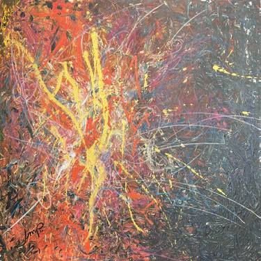 Original Abstract Expressionism Abstract Paintings by Jocelyn Polley