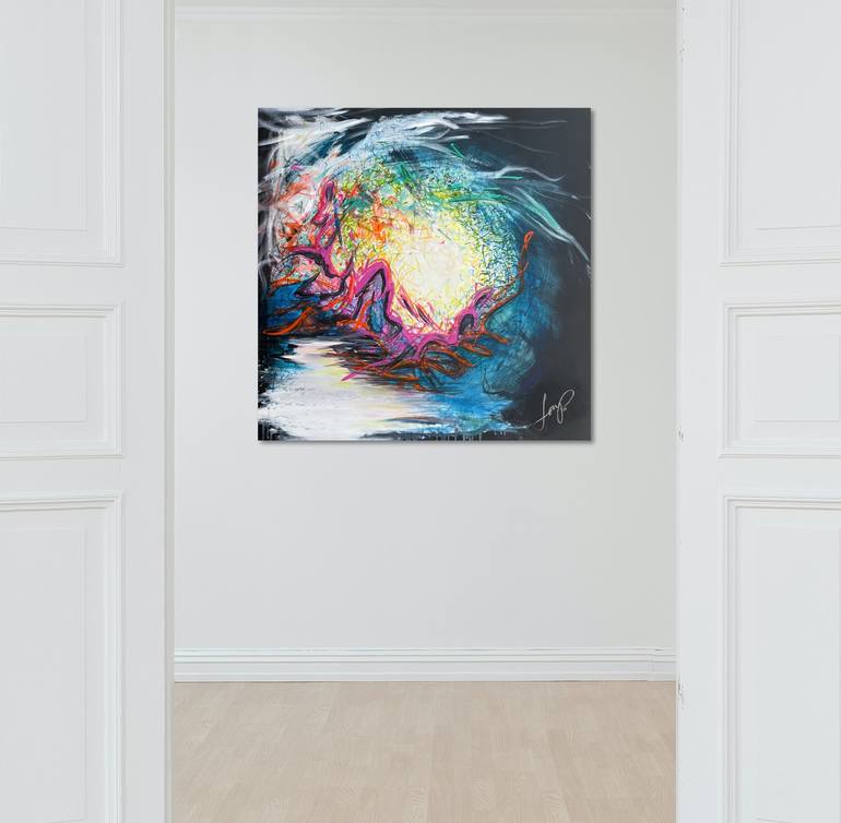 Original Abstract Expressionism Abstract Painting by Jocelyn Polley