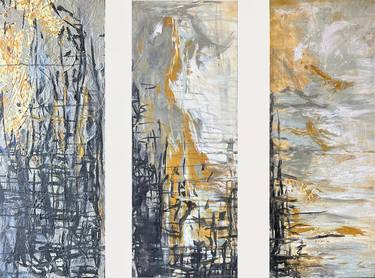 Original Abstract Expressionism Abstract Paintings by Jocelyn Polley